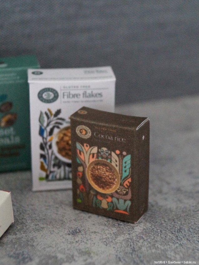 Набор коробочек-упаковок в масштабе 1:6 (фото 4)