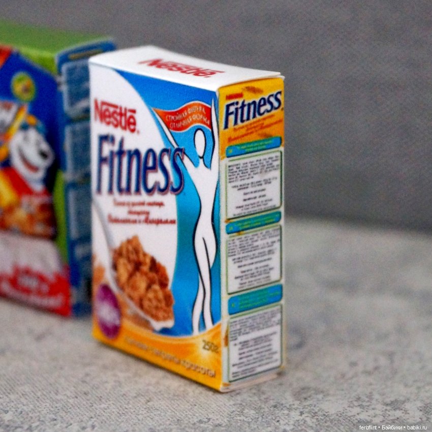 Миниатюрные коробочки готовых завтраков в масштабе 1:6 (фото 4)