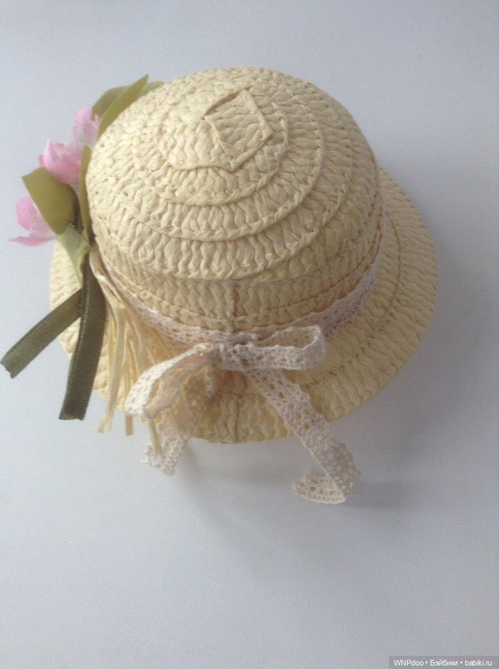 Шляпа с букетиком цветов яблони (фото 5)