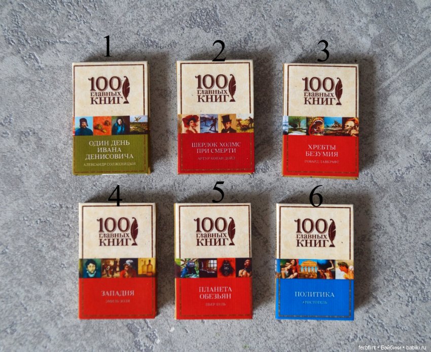 Миниатюрные книги №3 в масштабе 1:6 (фото 3)