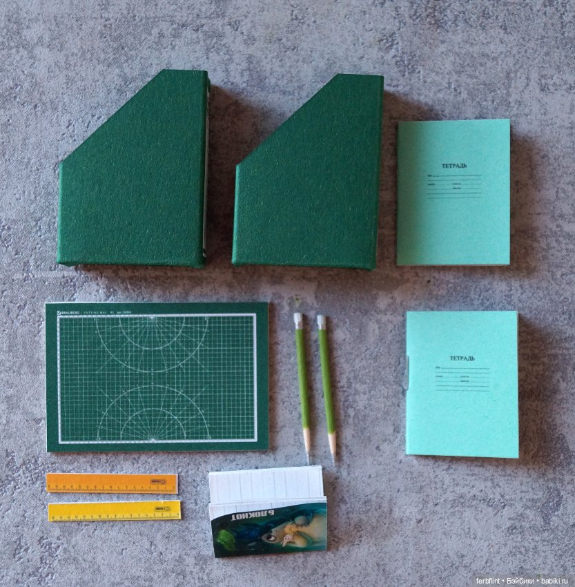 Зеленый канцелярский набор (фото 7)