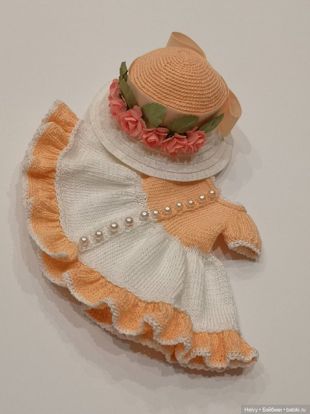 Платье и шляпка для куклол Little Darling и Paola Reina (фото 2)