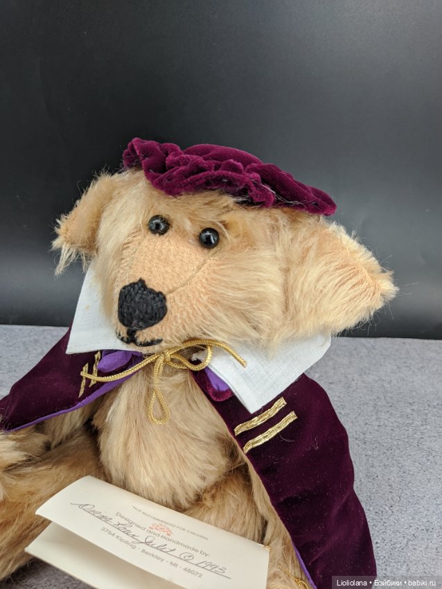 Винтажный мишка Галлилео от Diana Rowe Julet (фото 6)