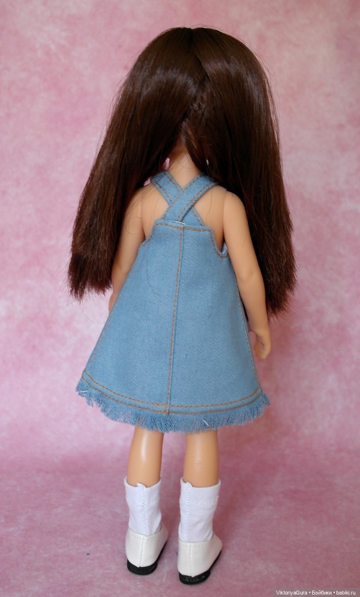 Одежда для кукол - Джинсовый сарафан для куклы Paola Reina купить в Шопике