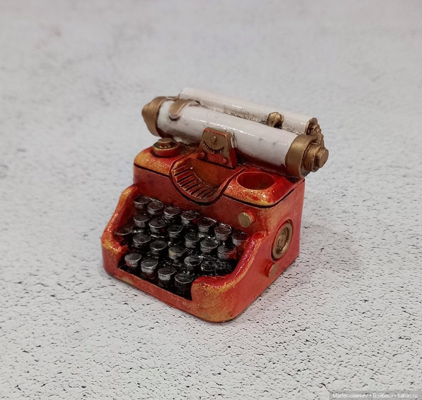 Печатная машинка — Миниатюра для кукол (фото 4)