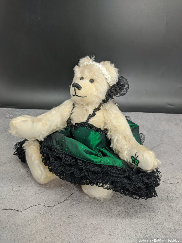 Мишка Бабочка. Мохер. Винтаж (фото 5)