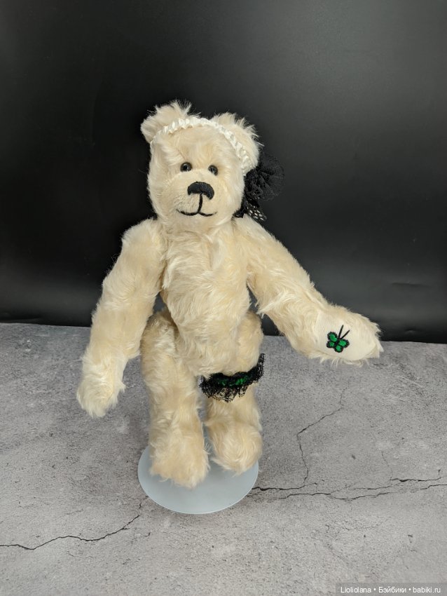 Мишка Бабочка. Мохер. Винтаж