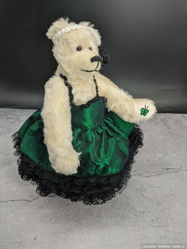 Мишка Бабочка. Мохер. Винтаж (фото 6)