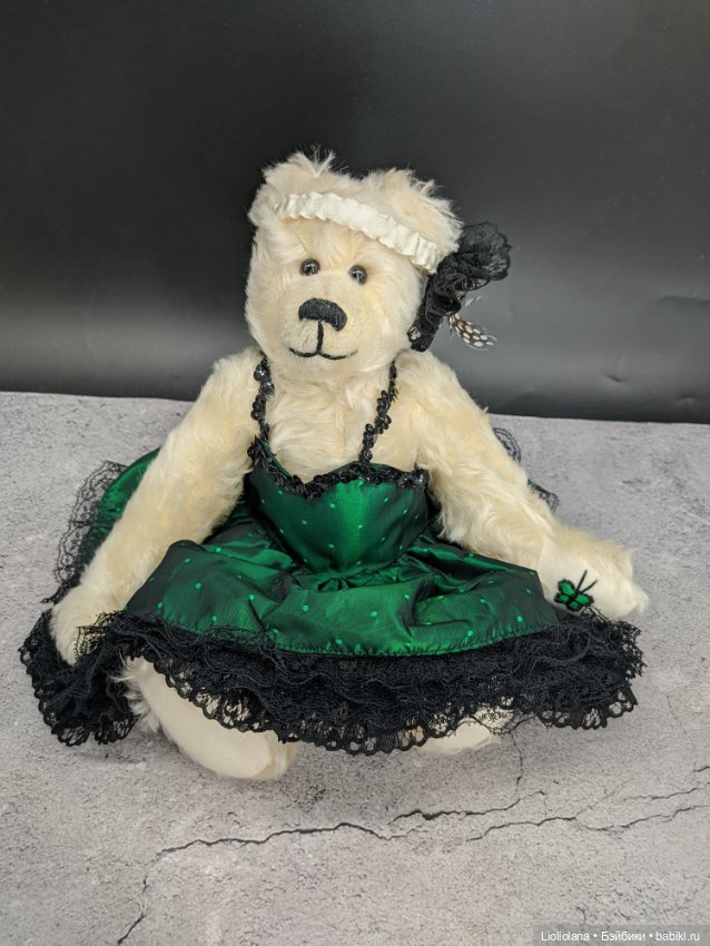 Мишка Бабочка. Мохер. Винтаж