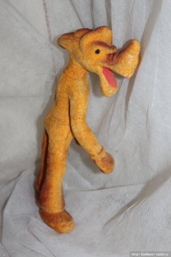 Игрушка СССР* Волк * Ну погоди * Флок на проволочном каркасе (фото 5)