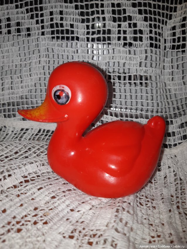 Уточка целлулоид — Винтажные куклы и игрушки детства