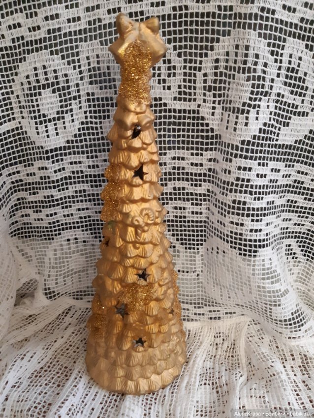 Елочка керамика подсвечник