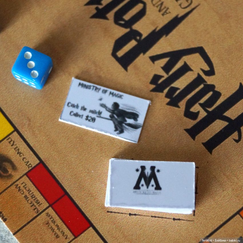 Настольная игра "Монополия. Гарри Поттер" в масштабе 1:6 (фото 3)