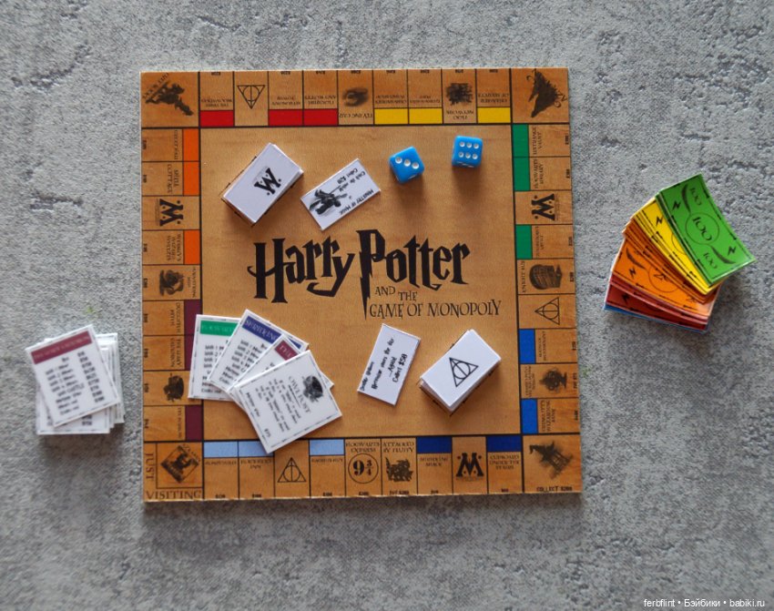 Настольная игра "Монополия. Гарри Поттер" в масштабе 1:6
