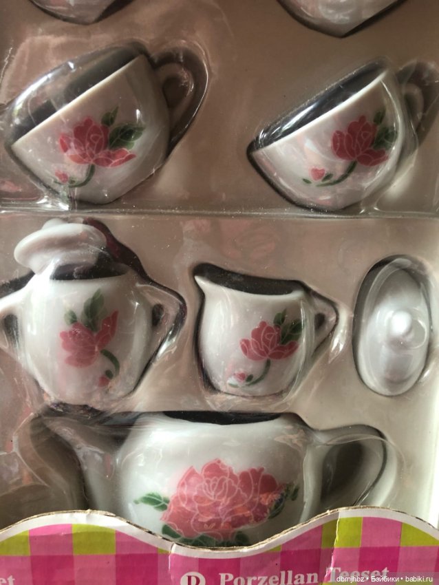 Фарфоровый сервиз для кукол