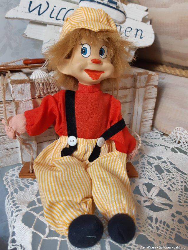 Клоун керамика — Винтажные куклы и игрушки детства