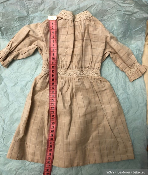 Платье с жилеткой для антикварной куклы (фото 3)