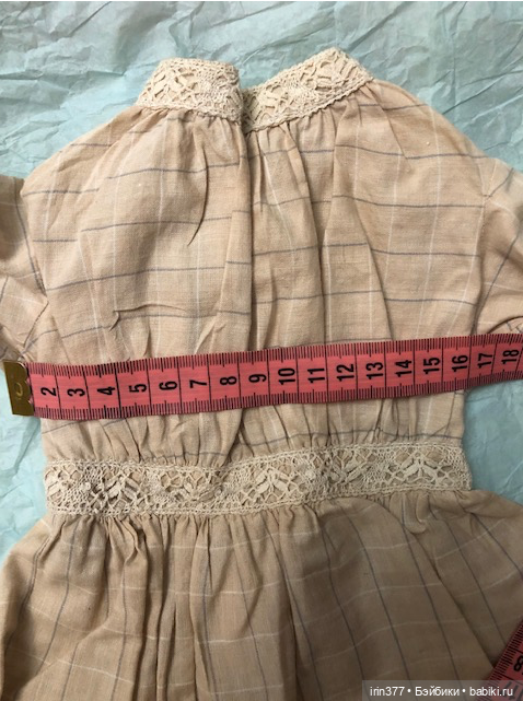 Платье с жилеткой для антикварной куклы (фото 6)