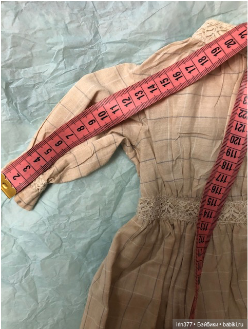 Платье с жилеткой для антикварной куклы (фото 4)