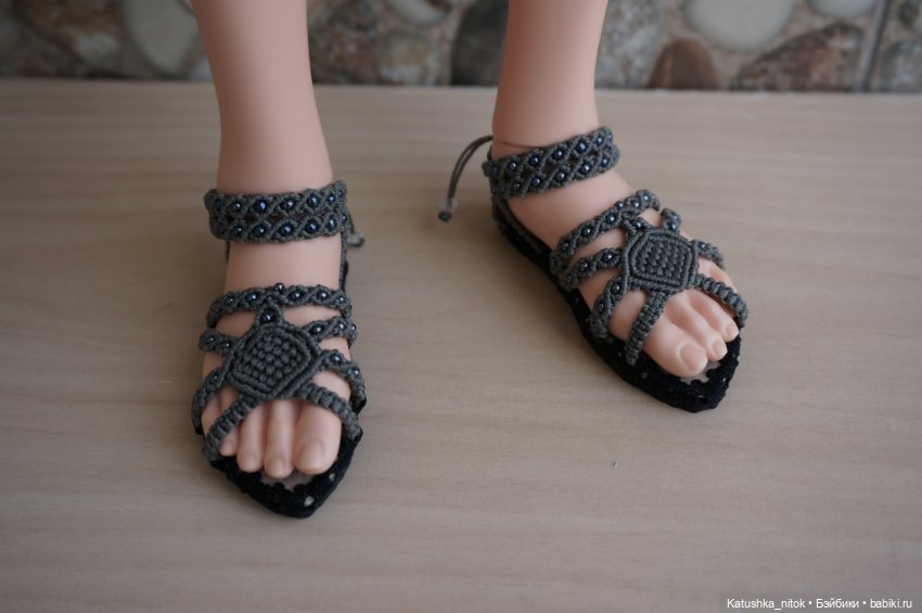 Обувь в стиле "Макрамэ". Сандалии (фото 3)