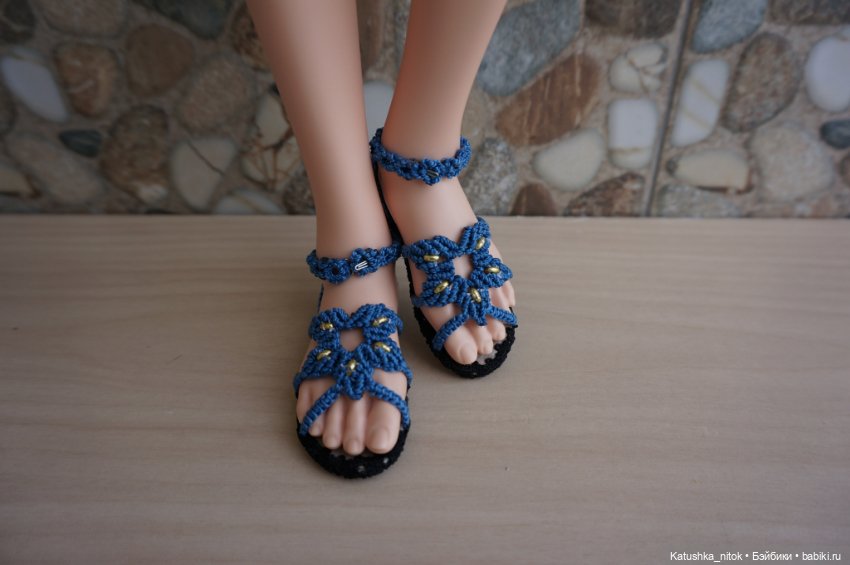 Обувь в стиле "Макрамэ". Сандалии (фото 4)
