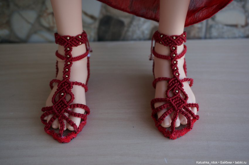 Обувь в стиле "Макрамэ". Сандалии (фото 5)