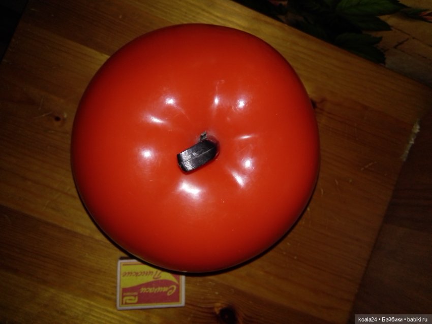 Игрушка Шкатулка СССР пластик Яблоко (фото 3)