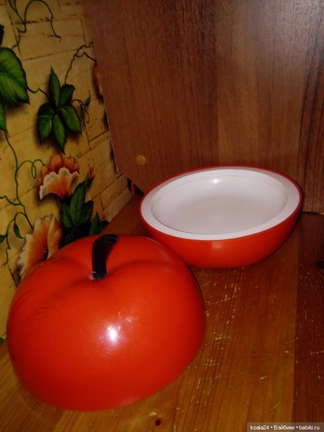 Игрушка Шкатулка СССР пластик Яблоко (фото 6)