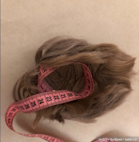 Парик для антикварной куклы, натуральные волосы (фото 4)