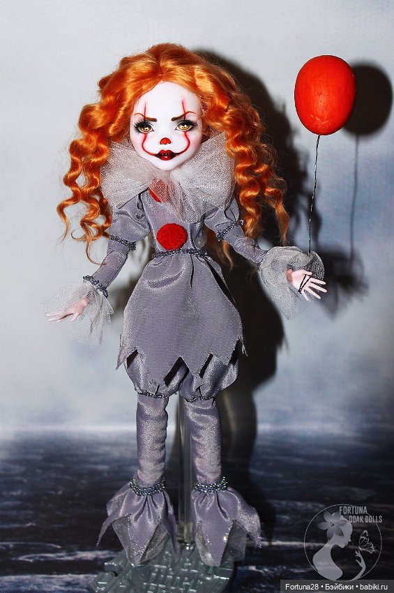 OOAK Monster High (Эвер афтер хай Монстер хай) Пеннивайз Оно Танцующий клоун (фото 8)