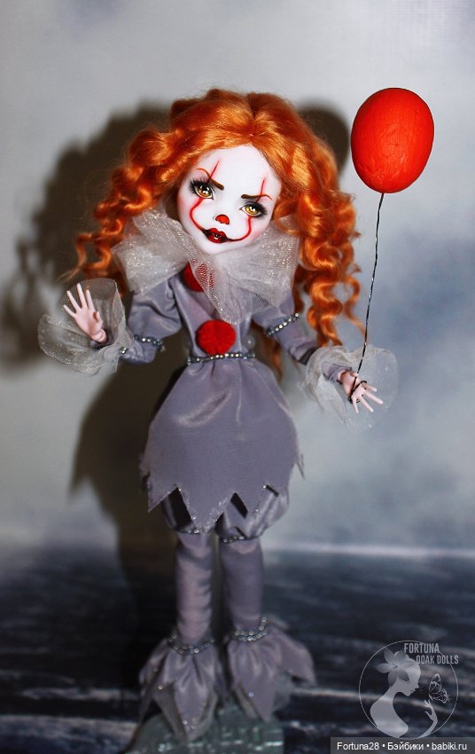 OOAK Monster High (Эвер афтер хай Монстер хай) Пеннивайз Оно Танцующий клоун (фото 5)