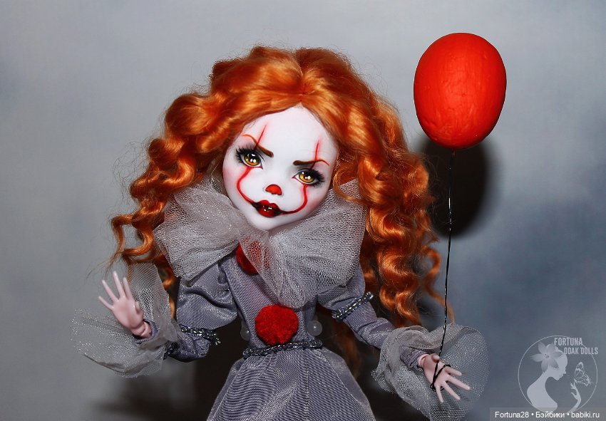 OOAK Monster High (Эвер афтер хай Монстер хай) Пеннивайз Оно Танцующий клоун (фото 6)