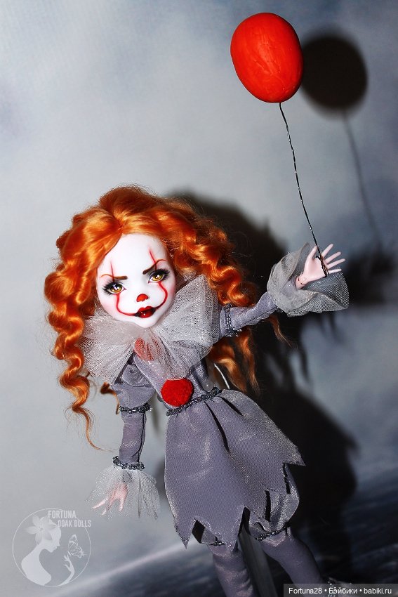OOAK Monster High (Эвер афтер хай Монстер хай) Пеннивайз Оно Танцующий клоун