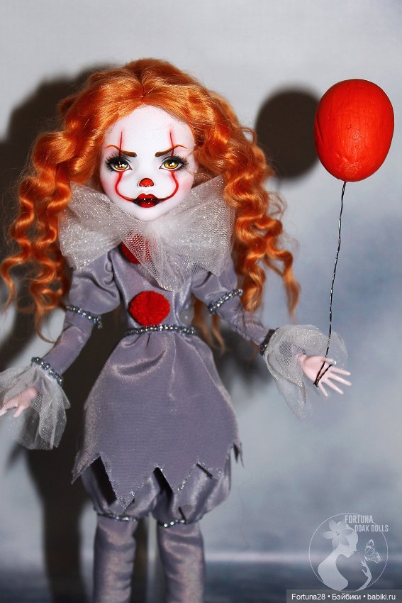 OOAK Monster High (Эвер афтер хай Монстер хай) Пеннивайз Оно Танцующий клоун (фото 10)