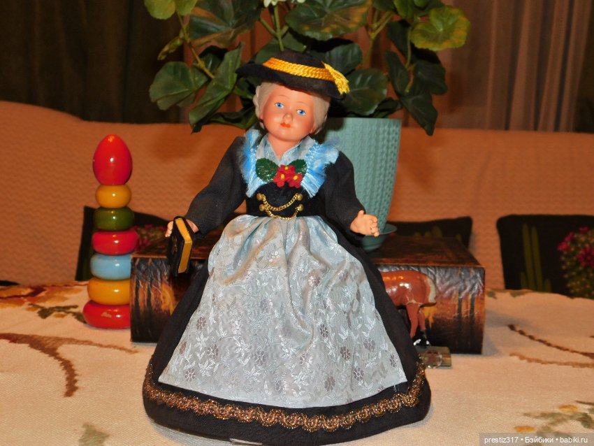 Красивая,антикварная,целлулоидная кукла немецкой компании AJ .Новая (фото 5)