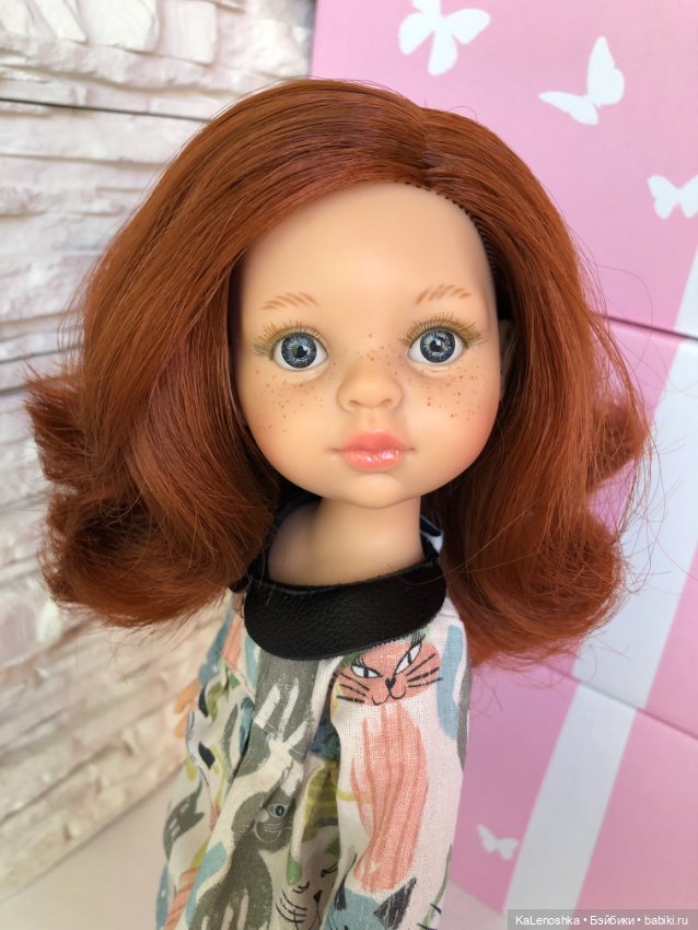 Кристи с кошками, каштановые волосы, серые глаза, от Паола Рейна(Paola Reina) (фото 7)