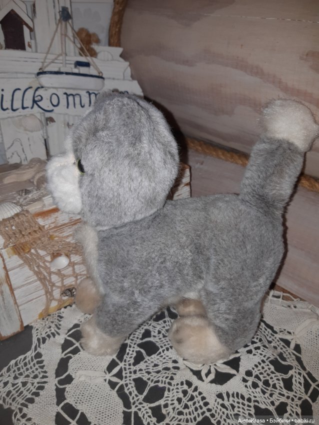 Игрушка котик Германия — Винтажные куклы и игрушки детства (фото 2)