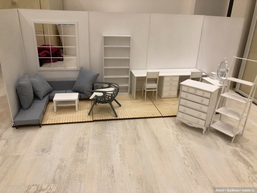 Продам румбокс и мебель к нему, в стильных серо-белых цветах (фото 4)