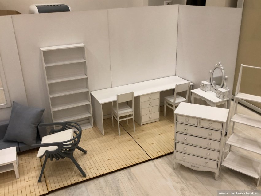Продам румбокс и мебель к нему, в стильных серо-белых цветах (фото 3)