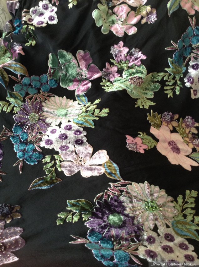 Шикарная ткань, бархат на шелке в изделии. Для пошива куклам и не только. Снижена цена (фото 5)