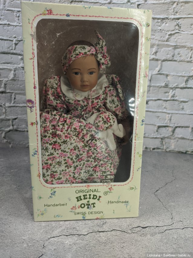 Малышка со слоником от Heidi Ott. 22 см