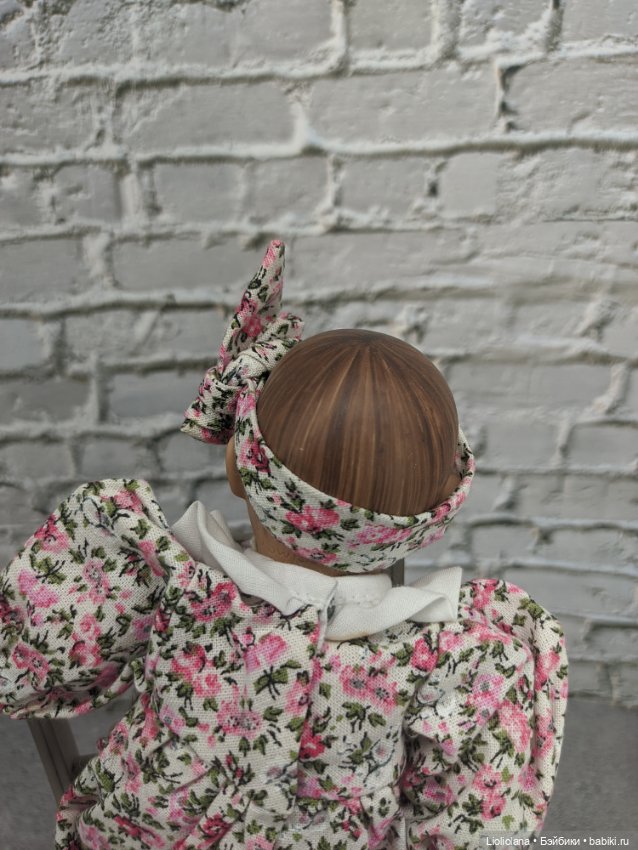 Малышка со слоником от Heidi Ott. 22 см