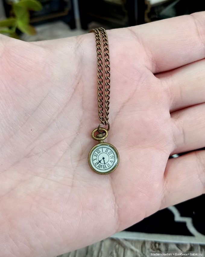 Часы карманные на цепочке мини (фото 5)