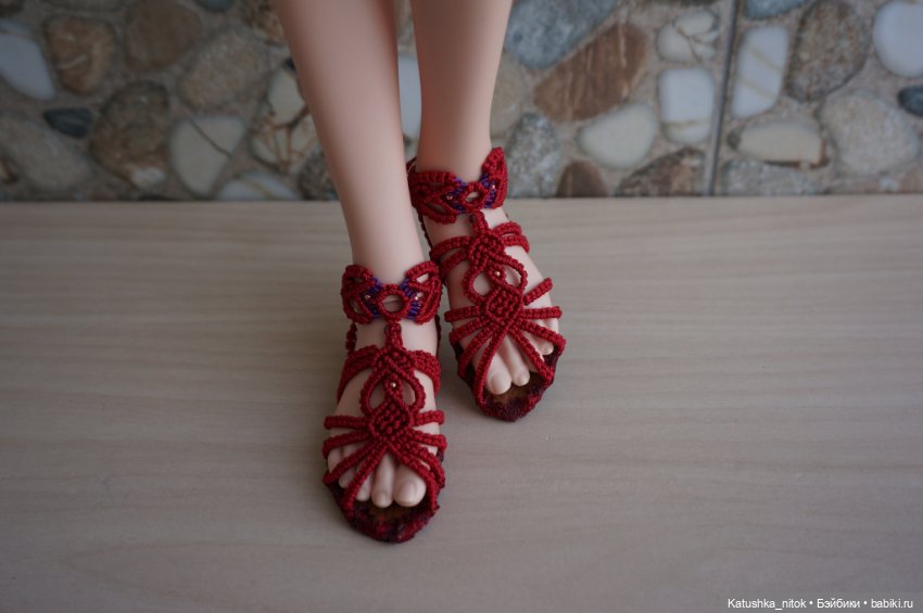 Обувь в стиле "Макрамэ". Сандалии (фото 8)