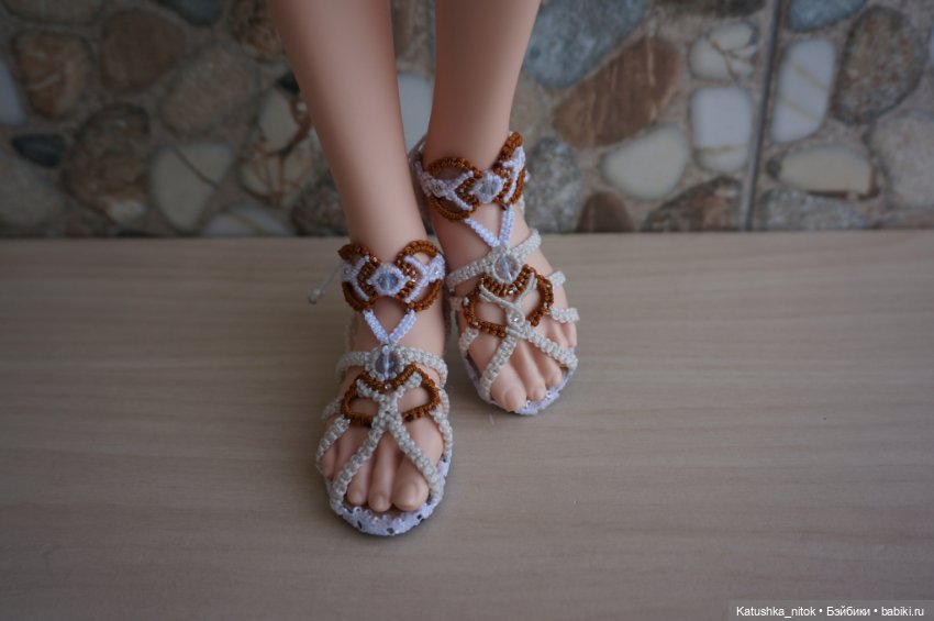 Обувь в стиле "Макрамэ". Сандалии (фото 7)