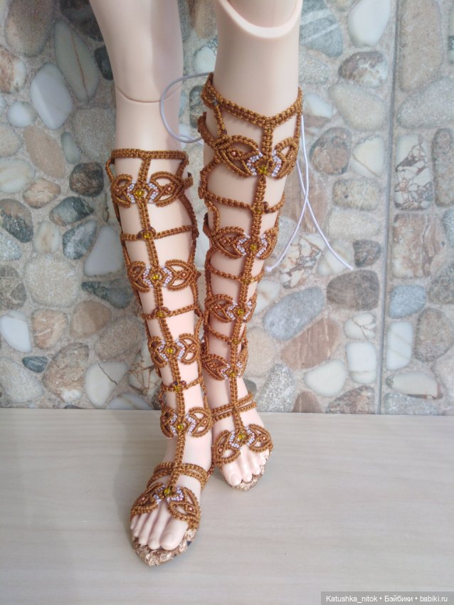 Обувь в стиле "Макрамэ". Сандалии (фото 9)