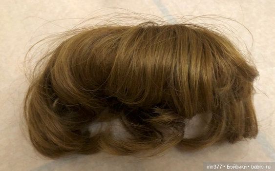 Парик для куклы натуральные волосы