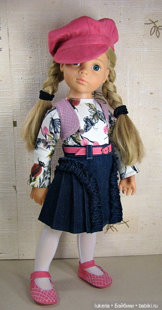 Одежда для Готц (GOTZ), комплект "Розовая кепочка" (фото 2)