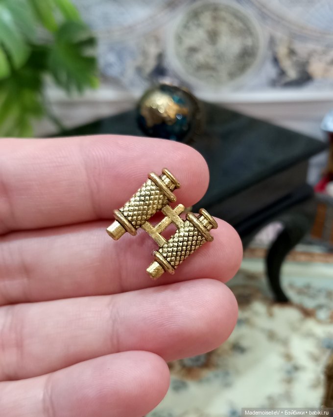 Глобус и бинокль — Кукольная миниатюра и румбокс (фото 6)