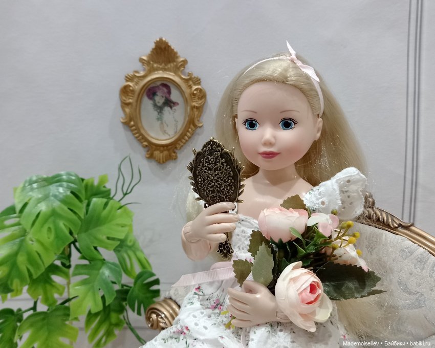 Зеркальце, бронза — Миниатюра для кукол (фото 9)